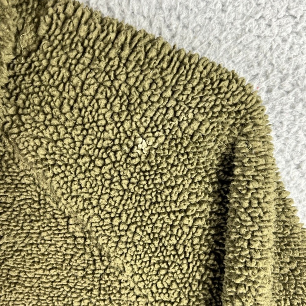 Nike Womens Small Sherpa Thermal Hoodie AR7404 395 Olive Green Standard Fit - Picture 7 of 12
